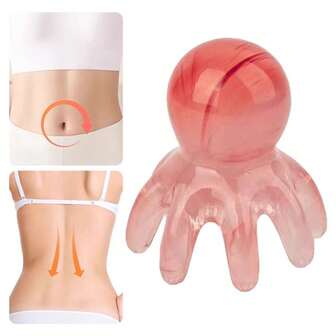 Octopus Head Massager Comb Manual Acupressure Tool With 8 Flexible Nodes Portable For Home Office Massage