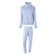 Under Armour Chándal de punto, conjunto casual de manga larga y pantalón largo para mujer para correr al aire libre 1365147-539 - Azul - Ver 1