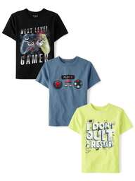 The Children's PLACE Boys Gaming Graphic Tee 3-Pack