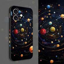 Rotating Universe Phone Case 17 16 16e 15 14 13 12 11 X XR XS Plus Pro Silicone Cover
