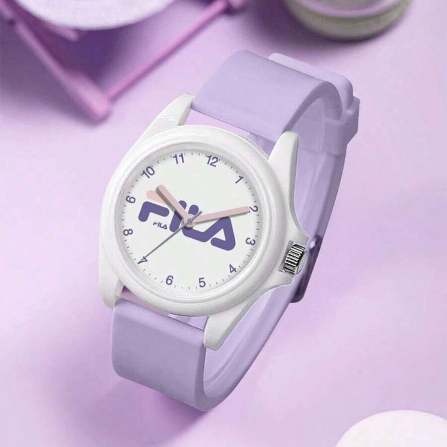 FILA Fila Quartz Watch For Women Silicone Strap Watch Strap Mineral Glass 30M Water Res