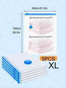 20pcs/1pc Vacuum-Sealed Bags, Travel Accessories, Vacuum Bags, Travel Essentials, Vacuum Storage Bags, Travel Essentials, Storage Bags, Cruise Essentials, Organization And Storage, Bedroom