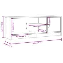vidaXL TV-Schrank Weiß 102x30x37,5 cm Holzwerkstoff
