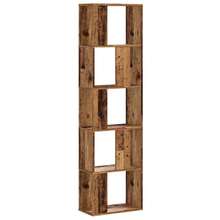 vidaXL Libreria a 5 ripiani in legno antico, 45x23,5x162,5 cm, in materiale legnoso