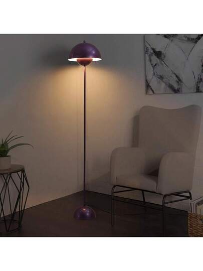 Alpinaluz Nordic Vloer Lamp Paars Inspiration "Flowerpot" Parabolic Base E27 Socket Living Room Dining Bedroom view 5