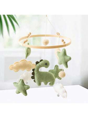 Móvil de cuna para bebé, decoración colgante de ovejas de fieltro y estrellas y lunas, juguete tranquilizador para bebé - Adecuado para cunas de niño y niña - Decoración de habitación de animales para el juego y desarrollo del bebé, mejorando las habilidades cognitivas del bebé, regalo de Navidad y cumpleaños, recuerdo para recién nacidos