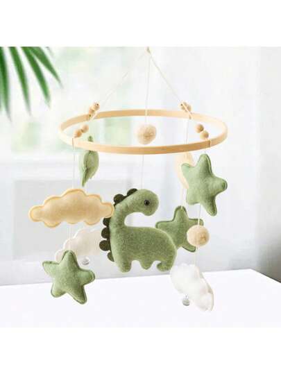 Baby Crib Mobile, Felt Sheep & Star & Moon Hanging Decoration, Baby Soothing Toy - Suitable For Boy & Girl Cradle Toys - Animal Room Decor For Infant Play & Development, Enhancing Baby's Cognitive Ability, Christmas & Birthday Gift, Newborn Keepsake