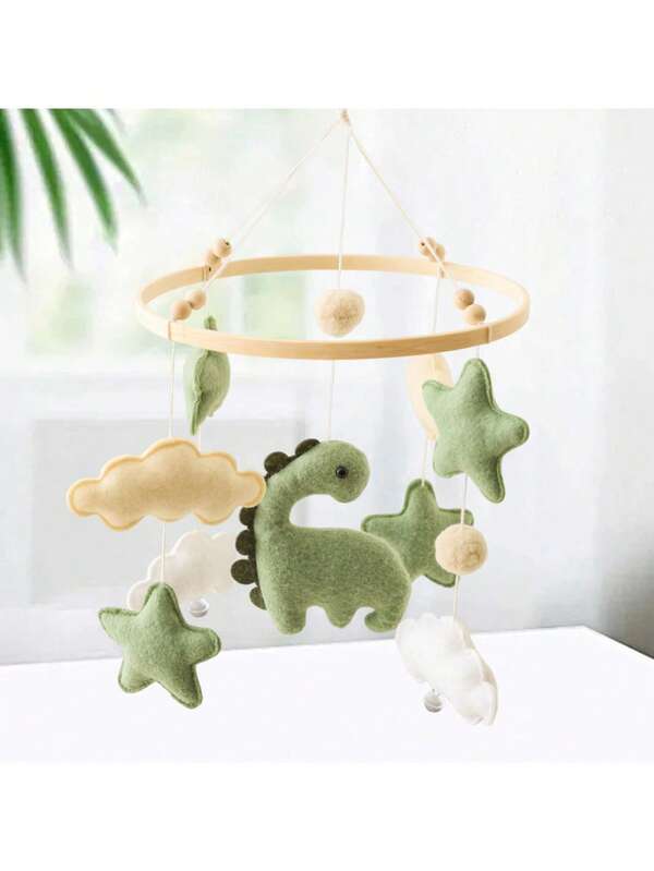 Baby Crib Mobile, Felt Sheep & Star & Moon Hanging Decoration, Baby Soothing Toy - Suitable For Boy & Girl Cradle Toys - Animal Room Decor For Infant Play & Development, Enhancing Baby's Cognitive Ability, Christmas & Birthday Gift, Newborn Keepsake