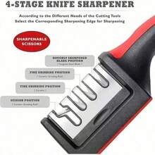 5 Second Magic Knife Sharpener, US Stock 4-In-1 Set For All Blades, 1 Pack Limited Time Offer, Weekly Specials: 5 Second Diamond Knife Sharpener, For All Knives And Scissors, 4-In-1 Professional Set, US 5 Second Professional Knife Sharpener, 4-In-1 For All Knives And Scissors, Diamond Ceramic Set  Chef Professional Knife Sharpener Set - Diamond Coated 4-In-1 ,Works In 5 Seconds,Limited Stock! 5 Second Professional Knife Sharpener | 4-In-1 Universal Kitchen Knife, Scissors And Outdoor Tools | Diamond Ceramic Wheel | Must-Have For All Seasons - 紅色 - 查看 7