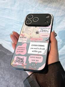 Acryl-Spiegelschutzgehäuse mit verschiedenen Memo- und Notizbuch-Mustern, kompatibel mit 13/11/17/16/14/15/15 Pro/15 Plus/15 Pro Max/7 Plus/8 Plus/X/Xs Max/Xr/11 Pro/12 Pro/13 Pro/14 Pro/12 Mini/13 Mini/11 Pro Max/12 Pro Max/13 Pro Max/14 Pro Max/14 Plus/6/6s/6 Plus/7/8/SE und Galaxy Galaxy/A54/A14/A12/A13/A15/A32/A33/A24/A52S/S20/S21/S22/S23/S24/S23 Plus/S24 Ultra - Verschiedenfarbig - Übersicht 3