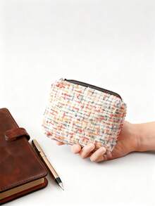 零钱包ins日系方形少女少女大容量学院风小众收纳包清新手提包 - 彩色 - 查看 5