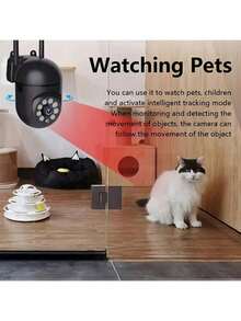Camera an ninh thông minh WiFi Full HD 1080P, xoay nghiêng 360°, hỗ trợ thẻ nhớ Micro SD/lưu trữ đám mây, giám sát thú cưng, ứng dụng điều khiển từ xa, tầm nhìn ban đêm đầy đủ màu sắc, thông báo báo động tự động, âm thanh hai chiều, phát hiện chuyển động, theo dõi người. Món quà lý tưởng cho gia đình và bạn bè trong các dịp lễ và các mùa. Thích hợp cho an ninh nhà ở, sân vườn, trang trại hoặc sảnh. - Màu đen sáng - Xem 2