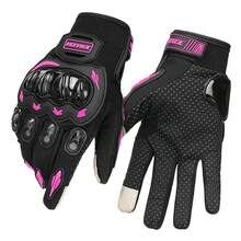 1 Coppia di Guanti da Moto per Donna, Guanti da Motociclismo a Dita Intere, Guanti da Ciclismo, Attrezzatura da Corsa, Guanti Sportivi Protettivi Touch Screen, Traspiranti, Accessori per Motociclismo e Motocross, Accessori per Ciclismo, Articoli Essenziali per la Guida, Regali per Motociclisti Uomo e Donna