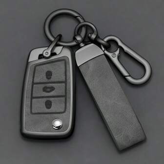Alloy Style Car Key Case Cover Shell Fob For VW Golf 7 Gti Mk7 R Touran Skoda Octavia 3 Superb Karoq Kodiaq Seat Leon Mk3 Ateca Shell Protector