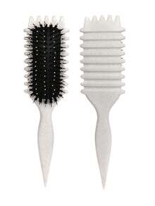 2035 Curl Define Brush Curling Hair Styling Comb - Unisex, Easily Comb And Create Perfect Curls For 2A To 4C Hair Types, Reduces Frizz, Suitable For Wet Or Dry Hair, Hair Styling Kit For Barber Salon Beauty Travel Essential Hair Products,Hair Cares,Hair Accessories - Multicolor - View 12