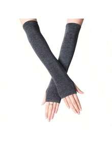 1pc Men's Casual Blend Fingerless Gloves - Lightweight Harajuku Inspired Streetwear Halloween,