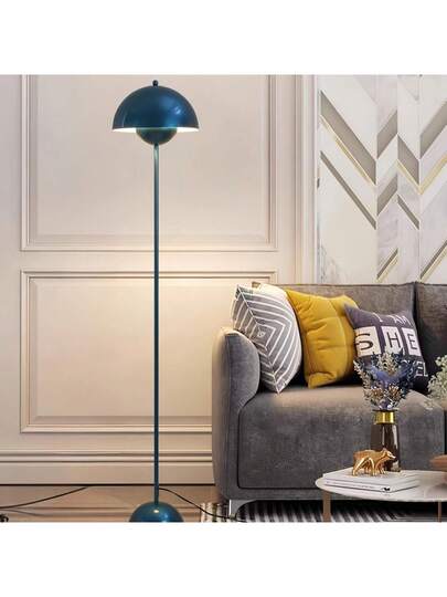 Alpinaluz Nordic Vloer Lamp Marine Blauw Inspiration "Flowerpot" Parabolic Base E27 Socket Living Room Dining Bedroom view 9