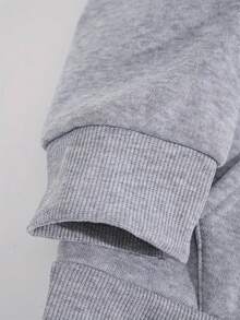 Women's Fashionable Autumn/Winter Pullover Sweatshirt, Soft And Comfortable Thermal Lining Casual Top. Women's Leisure Thermal Lined Sweetheart With Collegiate Style Graphic Print, Radiating Youthful Vitality.