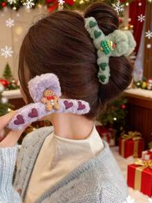 قطعة واحدة من مشبك شعر قرش أحمر كبير الحجم ذو جودة عالية مخصص للشتاء (إكسسوار شعر) - مخالب ناعمة وفراشية، مزين بنقوش زهور الكرز الرقيقة، وبلورات لامعة وإطار من سبائك عالية الجودة. مخالب سيليكون مانعة للانزلاق بقبضة قوية، ملمس دافئ صديق للبشرة، مناسب للشعر السميك/المتوسط. هدية مثالية لعيد الميلاد والعام الجديد والأعياد، تضيف سحرًا فاخرًا إلى ملابس العطلات.