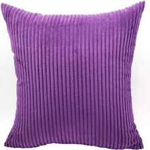 YASOWIN Fundas de Cojines Fundas De Almohada Cuadradas De Terciopelo Pillowcase para Hogar,Sofá,Cama, Silla, Coche, Decoración de Interiores,,65X65CM(Dark Morado 40 x 40 cm (Pack of 1)) - Tipo 11 - Ver 2