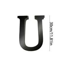 一套黑色亚克力镜面字母墙贴（含EVA背衬，A-Z字母） - 自粘防水字母墙饰，可选高度10/15/20/30厘米。DIY励志语录套装，非常适合圣诞装饰。 - 彩色 - 查看 67