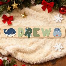 Personalized Name Puzzle,Custom Name Puzzle,Customized Wooden Puzzle Toy,Wooden Alphabet Puzzle,3D Alphabet Jigsaw Toy,Easter Xmas Christmas Gifts,First 1st Brirthday Gifts,Personalized Gifts,Birthday Gift,Wooden Puzzle,Customized Wooden Puzzle Toy,Anniversary Gift,Building Blocks Gift Set - Green - View 12