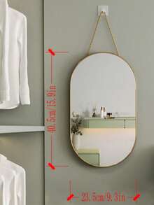 1 pieza Espejo de pared circular con marco dorado, adecuado para baño, tocador, entrada, sala de estar, decoración de pared