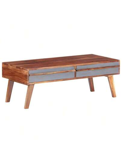 VidaXL Coffee Tafel 110x50x40 Cm Solid Wood Grijs view 11