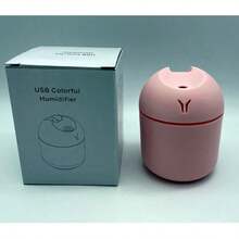 1pc USB Colorful LED Humidifier, Cute Cool Mist Humidifier With LED Light -Refreshes Room, Plants, And Car - Perfect For Home, Office, And School -Great Gift For Holidays And Back To School