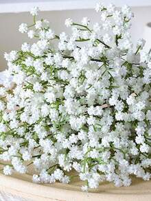 White Gypsophila Artificial Flowers, White Breath, Flowers Artificial White Fake Flowers, Fake Breath Bulk Bouquet, For Home Decoration, Tabletop Decoration, DIY Flower Arrangements, Wedding & Festival Party Decorations, Home Outdoor Yard Garden Decor, Weddings, Parties, Room Decor, Christmas Decorations. - Multicolor - View 6