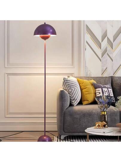 Alpinaluz Nordic Vloer Lamp Paars Inspiration "Flowerpot" Parabolic Base E27 Socket Living Room Dining Bedroom view 6