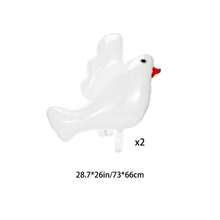 6 Stücke 86 cm Erste Kommunion Dekorationen Taufe Kreuze Ballons Weiße Tauben Ballons für Heilige Kommunion Gott segne Taufe Gedenktag Thema Geburtstag Party Dekorationen (Gold)