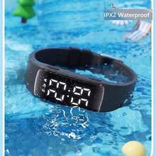 - Reloj de entrenamiento para orinal - 8 alarmas silenciosas vibratorias - Reloj de recordatorio mdico resistente al agua - con temporizador y 8 alarmas diarias, Negro -, Moderno - inicial - Ver 8