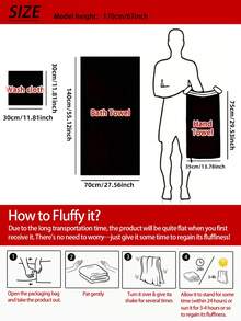 8pcs Luxury Polyester Towel Set [4pcs Handkerchiefs + 2pcs Face Towels + 2pcs Bath Towels] With Starry Sky + Striped Pattern, Absorbent Quick Dry, Soft & Skin-Friendly, Solid Color For All Seasons Use, Ideal For Bathroom, Beauty Salon, Swimming Pool, Beach, Outdoor Sports, Travel, Kitchen, Guests, Halloween, Thanksgiving Gifts, Also Can Be Used As Autumn Decor, Halloween Decor Shower Towels For Beaty Salon, Hotel Sports,Home Essentials, Towel, Skin Care