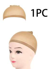10 piezas Gorro - Gorro elástico para aplicación de peluca de encaje, ligero y transpirable, base de malla cómoda para el peinado de pelucas, accesorios de Halloween - Caqui - Ver 18