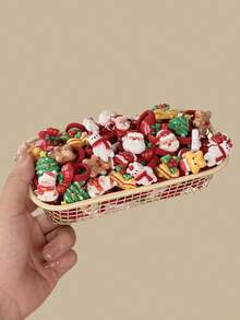 10/20 件 2025 新款圣诞发圈，可爱圣诞老人、姜饼人、铃铛、圣诞袜和雪人，适合女孩日常佩戴、生日派对、旅行、节日装饰或女友礼物，2025 新款圣诞礼物