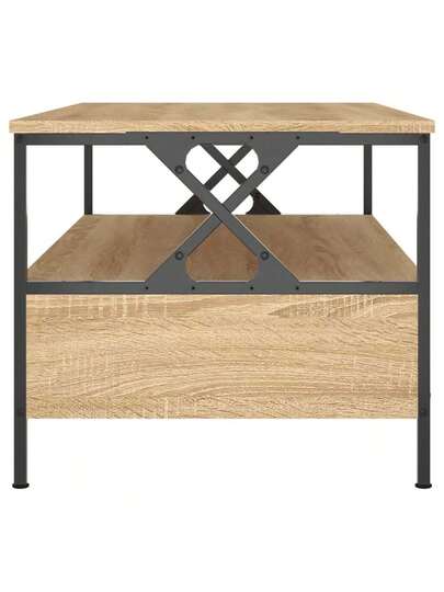VidaXL Coffee Tafel 100x51x45 Cm Processed Wood Sonoma Oak view 7