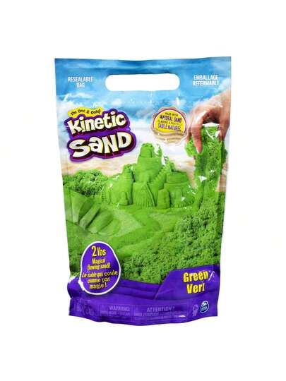 Spin Master Kinetic Sand, The Original Moldable Sensory Play Sand, Pink, 2 Lb. Resealable Bag, Ages 3+