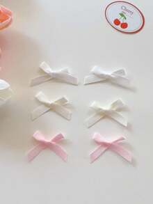 12/10/6 Stück Mädchen Milchkaffee-Farbpalette kariertes Muster Y2K-inspirierte Mini-Schleifen-Haarspangen Set - Süß & niedlich rutschfeste Schleifenspangen für Teenager und Mädchen, vielseitig für alle Haartypen