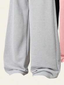 3pcs Toddler Girls' Letter Print Sports Pants