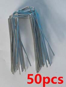 30 szt. ocynkowanych metalowych gwoździ ogrodowych, wielofunkcyjnych kołków do mocowania tkaniny barierowej, rur nawadniających, ogrodzeń, tkanin wodoodpornych, lampek świątecznych na zewnątrz