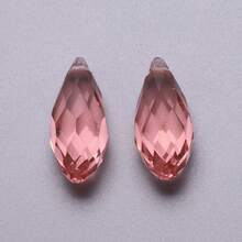 20pcs 10*20mm Horizontal Hole Water Drop Crystal Beads, Jewelry/Lighting Craft Supplies - 10*20mm Horizontal Hole Water Droplets 20 Pieces - View 22