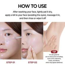 1PCS Peel Shot Glow Rice Ampoule Duo White And Black Ampoule Bottles Soft Exfoliating Facial And Body Scrub Dead Skin Skincare Product, Suitable For All Skin Types Blackhead Remover, Skin Care, Korean Skincare Products, Unisex, Essential Holiday Gifts - 黑與白 - 查看 3