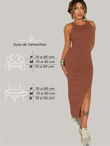 Women Dresses - Màu nâu Sô-cô-la - Xem 5