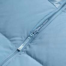 Adidas Men's Outdoor Cotton Padded 3S MID D JKT Down Jacket, Loose Fit Long Style Women's Daily Casual Jogging Lightweight Warm Top KC2481 - Smoky Blue - View 6