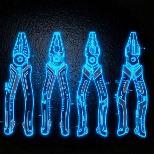 8-Inch Offset Leverage Steel Wire Pliers, Heavy Duty Industrial Vise, Multi-Function Electrician's Steel Wire Pliers With Ergonomic Design, Industrial Tools