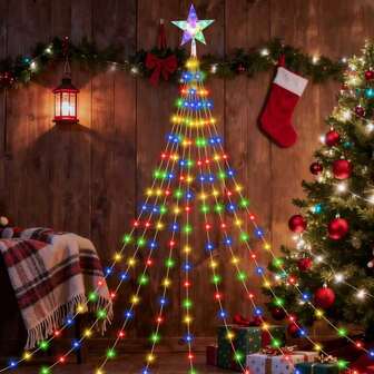 1pc Star Hanging Decoration Light, Suitable For Christmas, Wedding, Party, Holiday, Gift, Home Decor, Bedroom Decor, Party Decor, Wall Decor, Garden Decor, Festival Decor