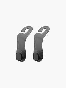 Car Seat Back Storage Hooks, Hidden Metal Hook Design - Made Of Rubber Leather Material, Suitable For Various Car Models
