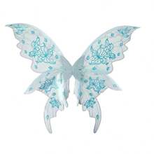 Alas de mariposa de hadas, alas de mariposa coloridas, accesorios de ropa para mujeres y niñas. - Azul - Ver 6