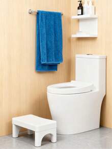 1pc Portable Folding Bathroom Step Stool, Adult Toilet Stool To Improve Sitting Posture, Slip-Resistant Sturdy Plastic Foot Stool For Toilet Training And Daily Height Increase - Multicolor - View 3